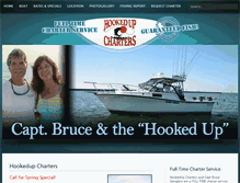 Tablet Screenshot of hookedupcharters.com